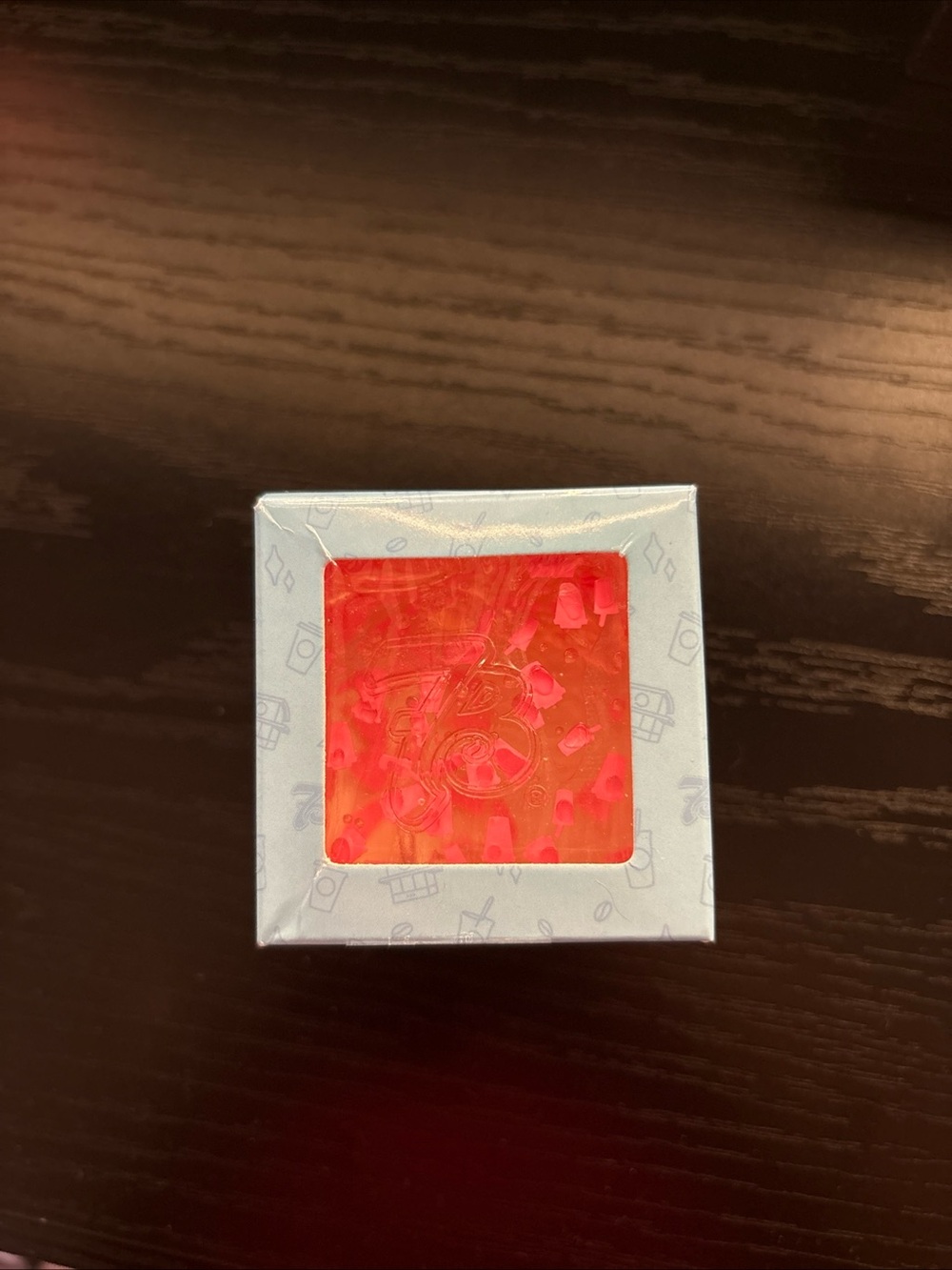 Red Decorative Glass Accent Cube - Home Accents